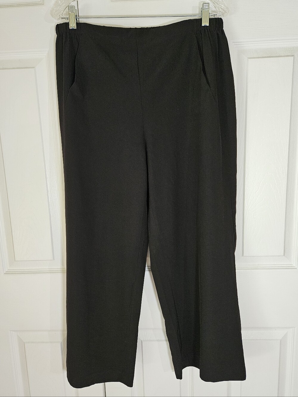 NWT Joan Vass Stretch Pull On Crop Pants